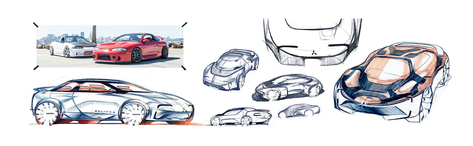 2030s Mitsubishi Eclipse EV Is An Unofficial Design Study That Splits Into Two Parts