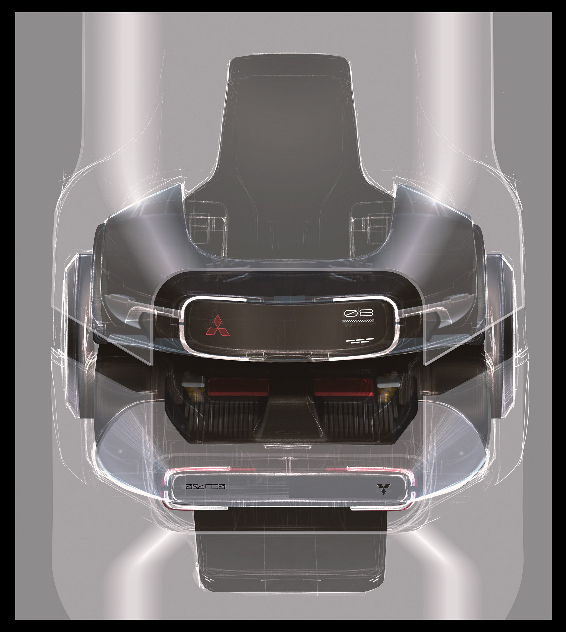 2030s Mitsubishi Eclipse EV Is An Unofficial Design Study That Splits Into Two Parts