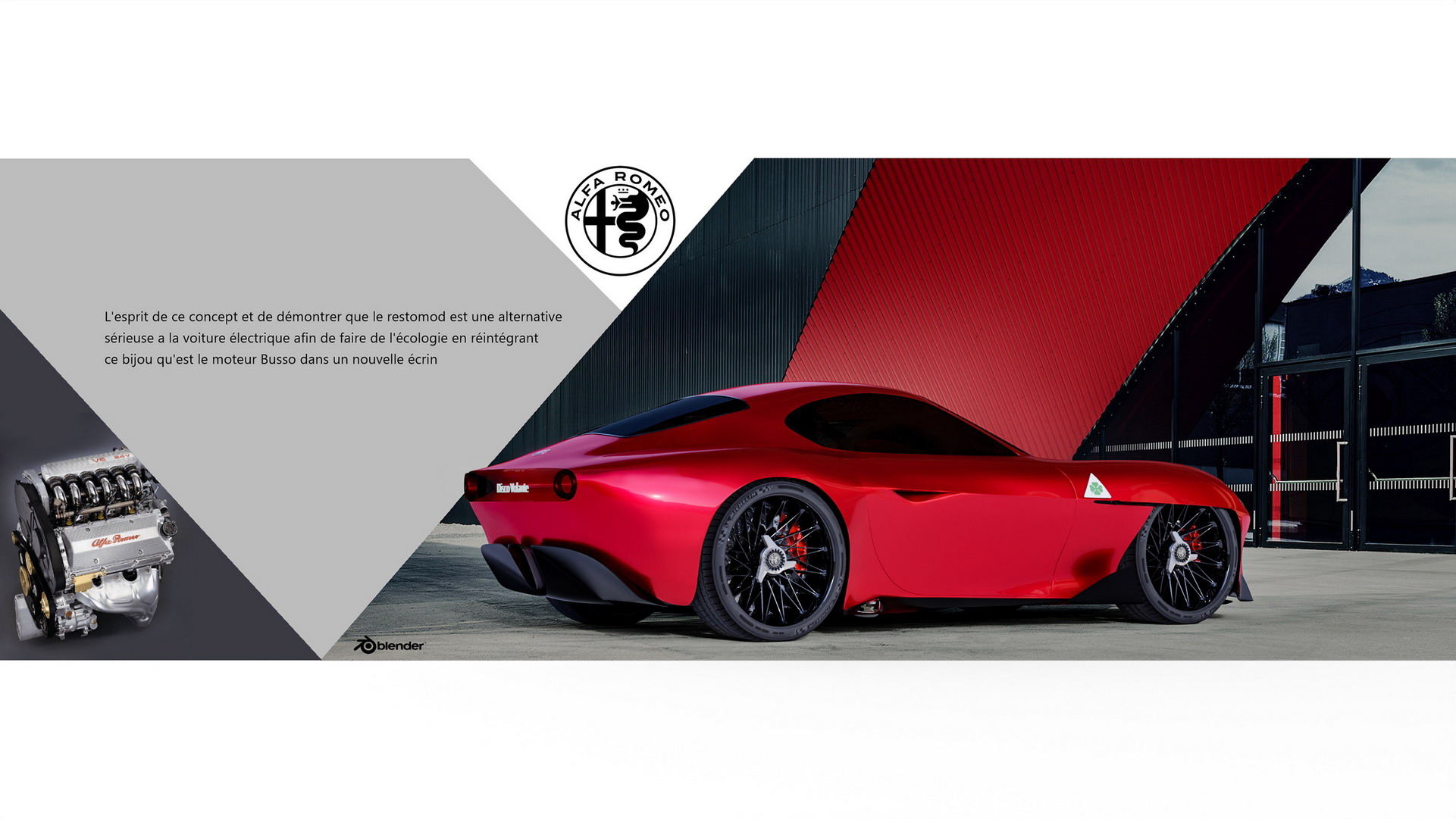 Designer Imagines Alfa Romeo Disco Volante Hommage With Iconic Busso V6