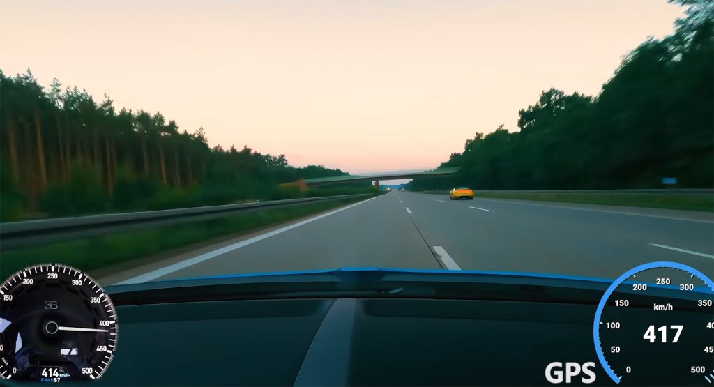  Relive A Bugatti Chiron Doing 259 MPH Down The Autobahn, Now With GPS-Verified Speed