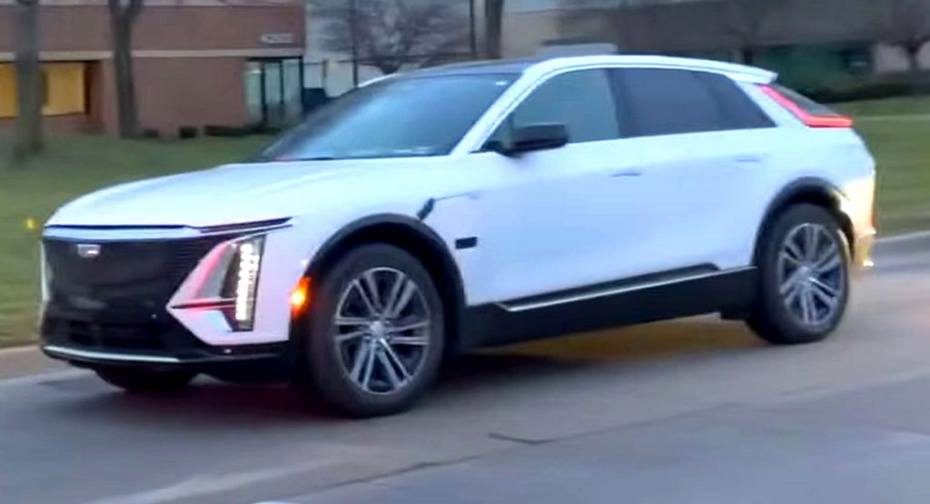  A 2023 Cadillac Lyriq Was Spotted On The Road Looking Pretty Striking