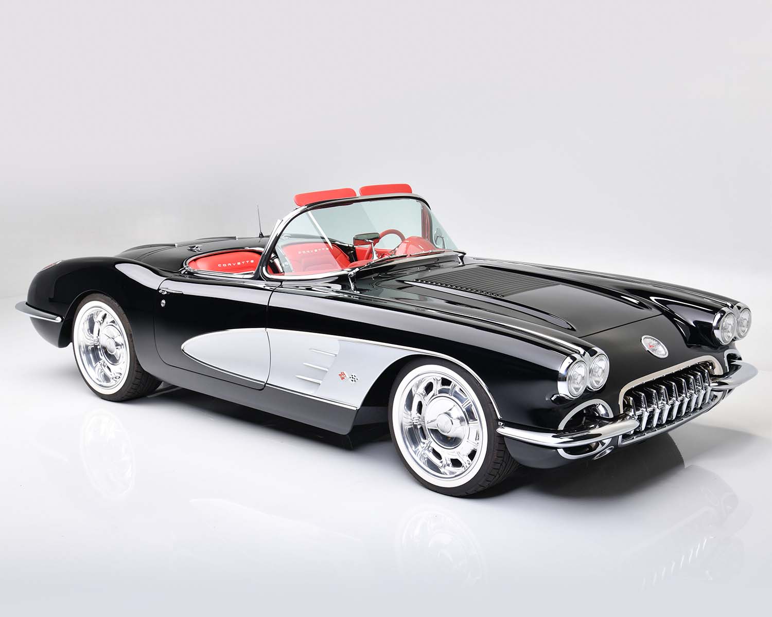 Stunningly Gorgeous 1958 Corvette Restomod Rides On C7 Chassis With An LT1 V8