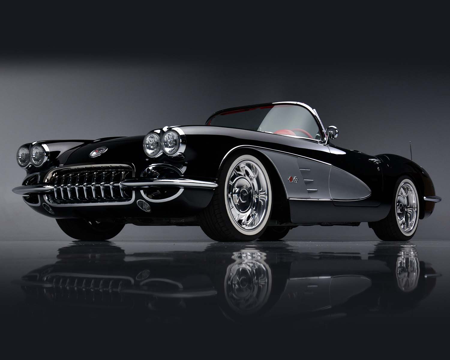 Stunningly Gorgeous 1958 Corvette Restomod Rides On C7 Chassis With An LT1 V8