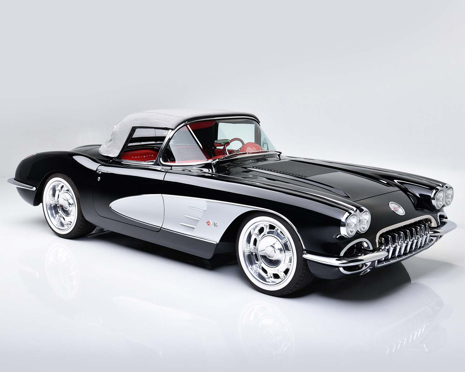 Stunningly Gorgeous 1958 Corvette Restomod Rides On C7 Chassis With An LT1 V8