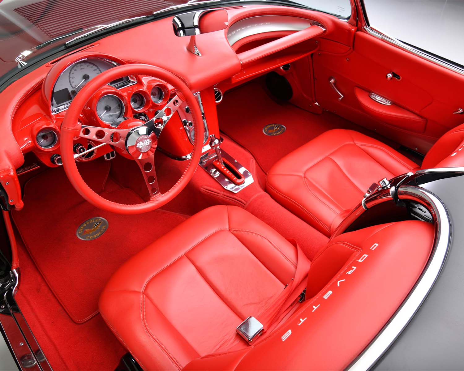 Stunningly Gorgeous 1958 Corvette Restomod Rides On C7 Chassis With An LT1 V8