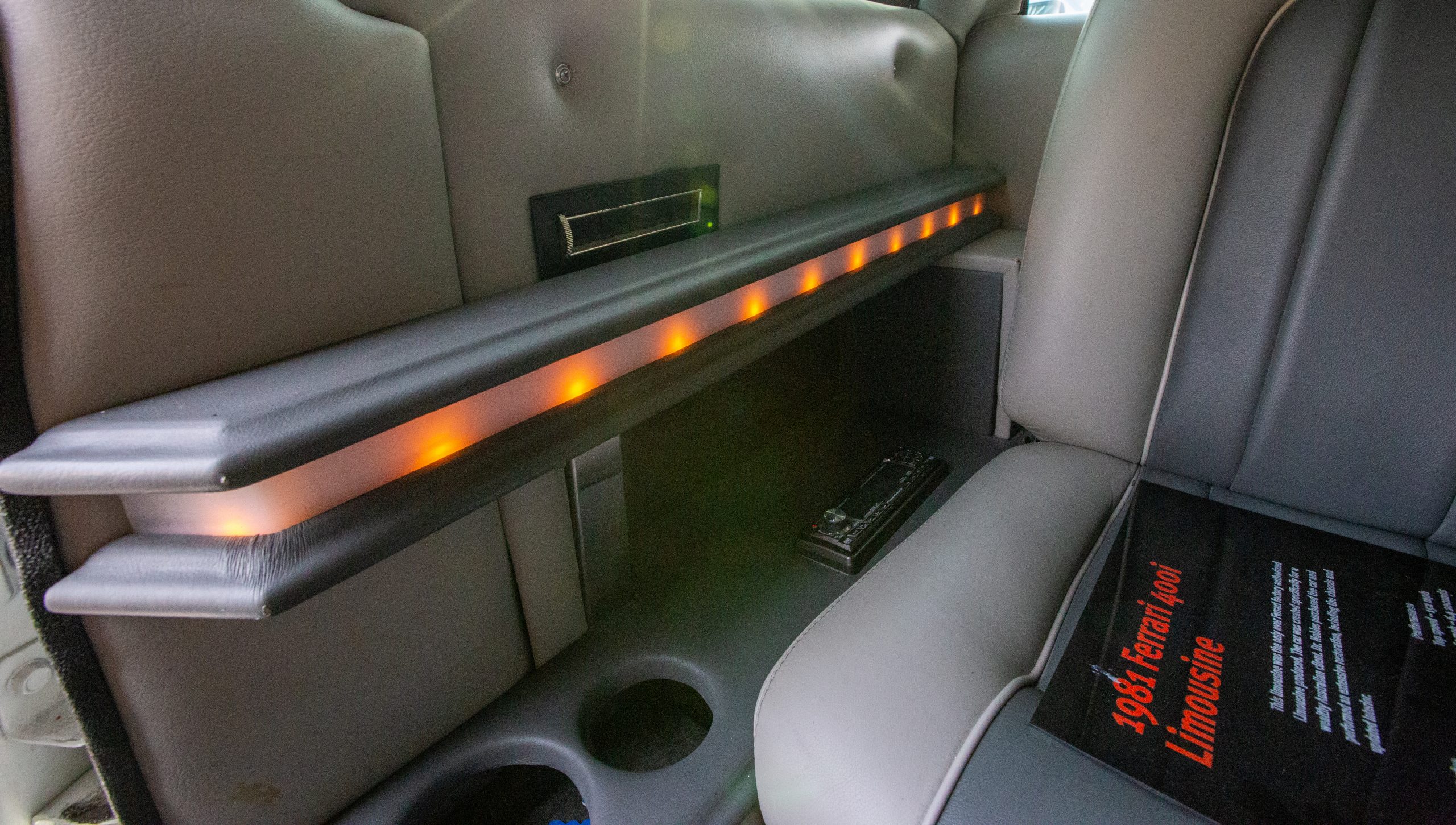 Will Barrett-Jackson Manage To Sell This Bizarre Ferrari 400i Limousine?