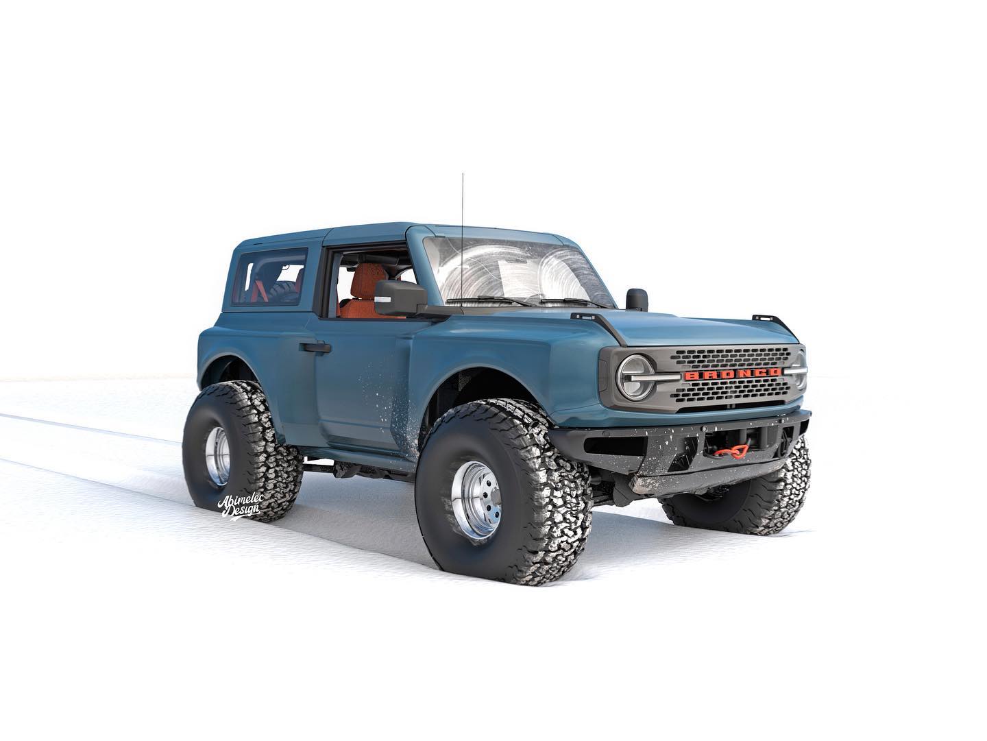 2022 Ford Bronco Rendered As The Ultimate Arctic Off-Road Weapon