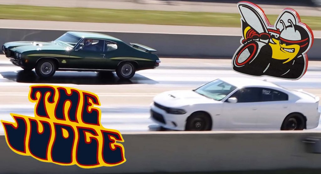  1970 Pontiac GTO Drag Races Modern Dodge Charger Scat Pack And It’s Closer Than You Think