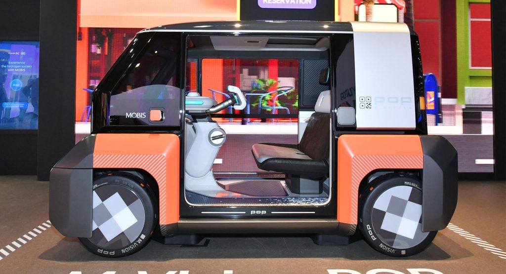  Hyundai Mobis Shows Off Electric M.Vision Pop And Fuel Cell M.Vision 2Go Concepts