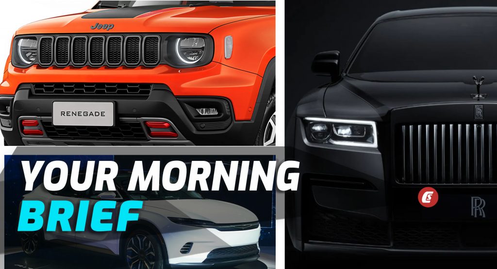  Jeep Renegade Facelift, Rolls Royce’s Best Year Ever, And Positive News For Chrysler: Your Morning Brief