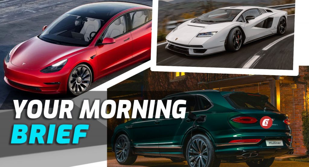  Tesla Model 3 Beats BMW 3-Series In Europe, Bentley’s EV Plan, And No More Looking Back For Lamborghini: Your Morning Brief