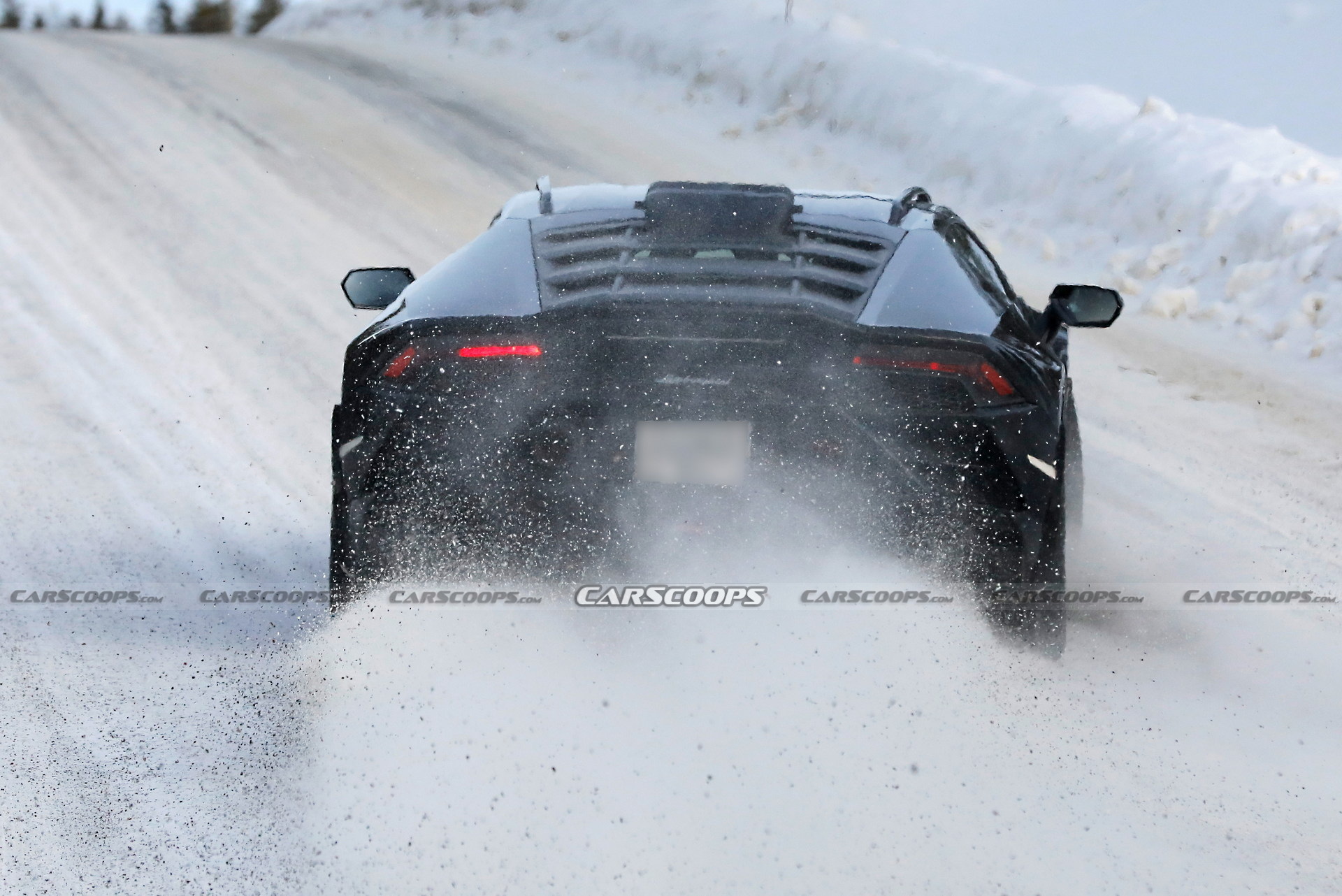 Lamborghini Spied Testing Huracán Sterrato Jacked Up Super Off-Roader