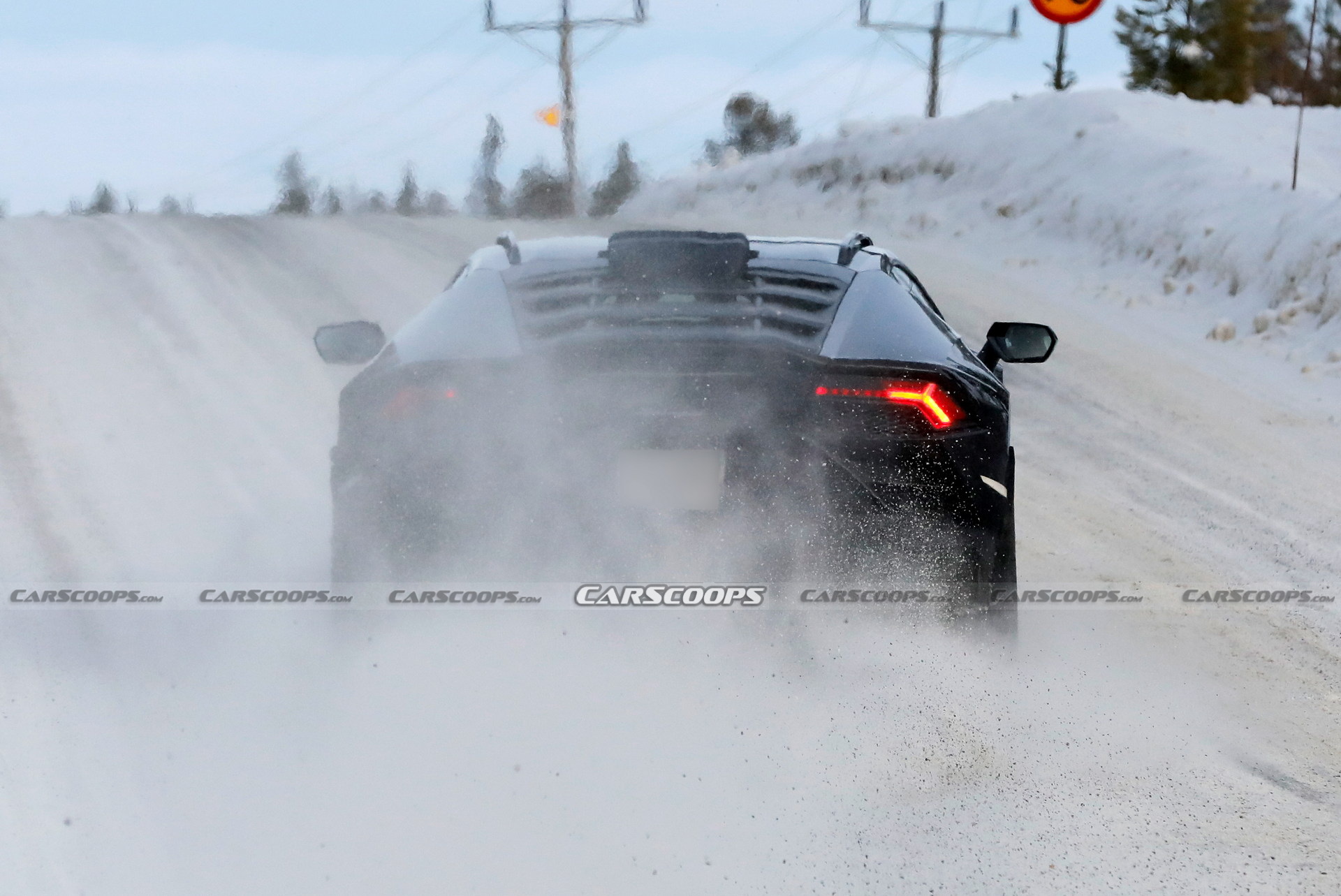 Lamborghini Spied Testing Huracán Sterrato Jacked Up Super Off-Roader