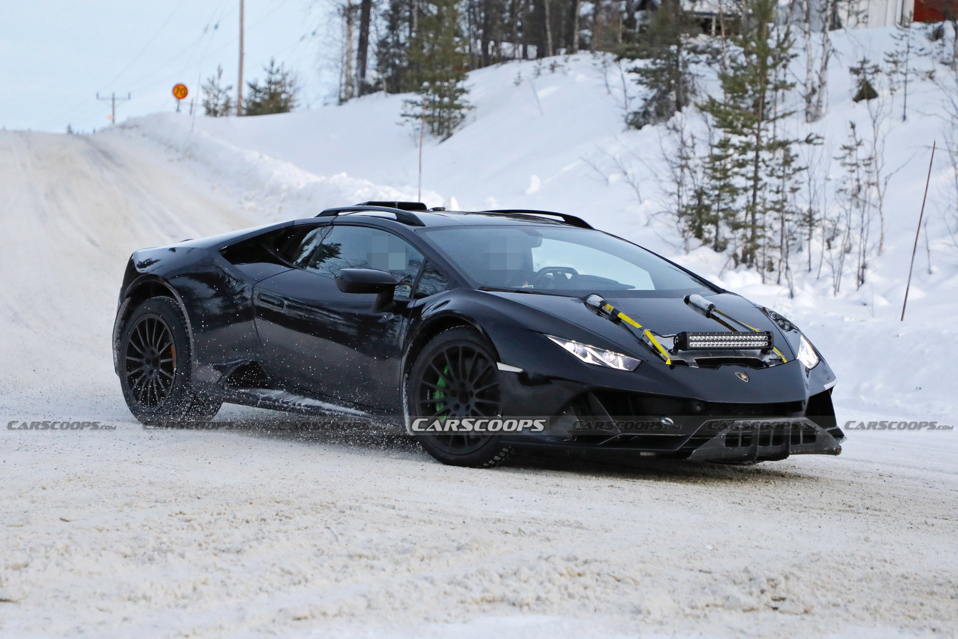Lamborghini Spied Testing Huracán Sterrato Jacked Up Super Off-Roader