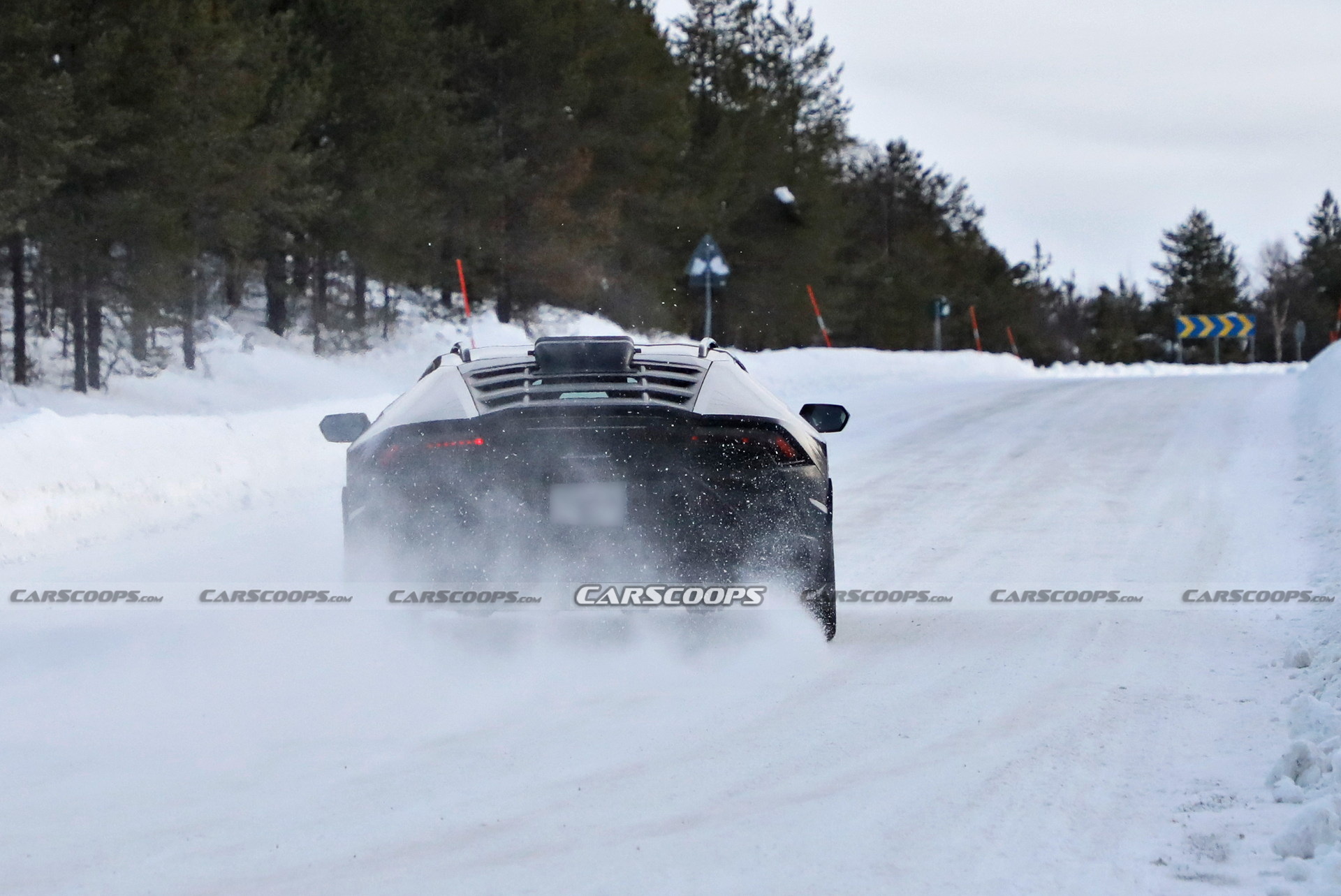 Lamborghini Spied Testing Huracán Sterrato Jacked Up Super Off-Roader