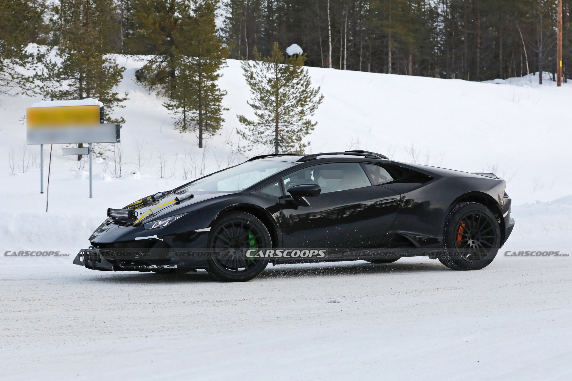 Lamborghini Spied Testing Huracán Sterrato Jacked Up Super Off-Roader