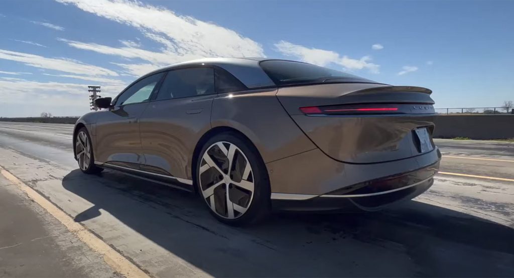  Flagship Lucid Air Dream Edition Shows Off Its Chops At The Drag Strip