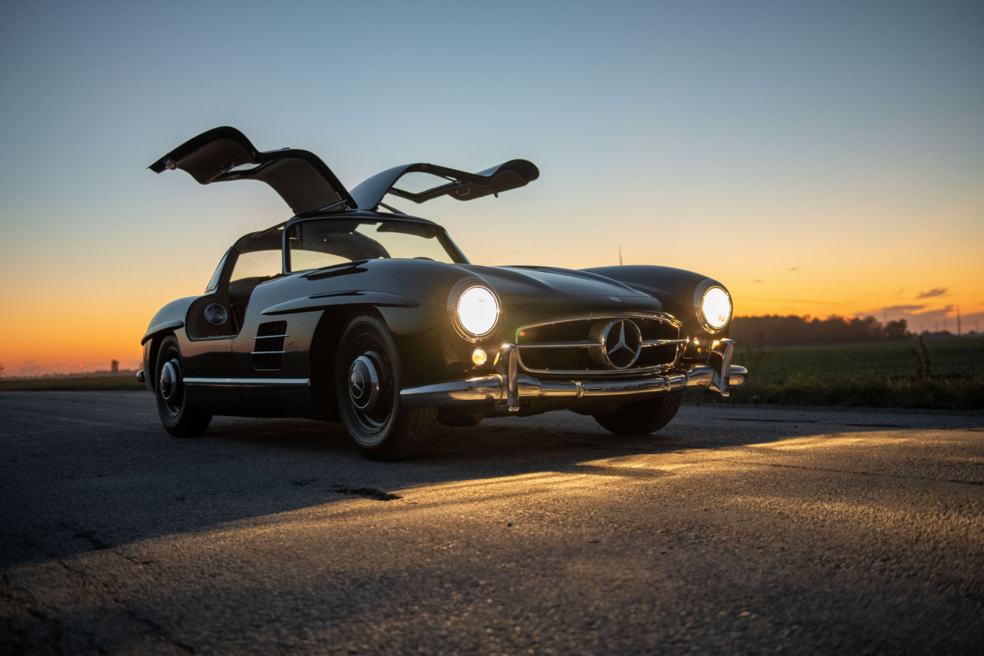 One Of Two 1955 Mercedes-Benz 300 SL Gullwings In “Dunkelgrau” Dark Grey Could Go For $1.65M