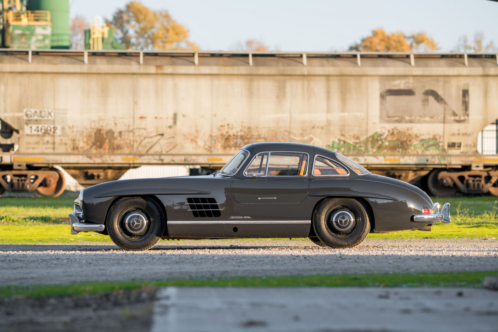 One Of Two 1955 Mercedes-Benz 300 SL Gullwings In “Dunkelgrau” Dark Grey Could Go For $1.65M