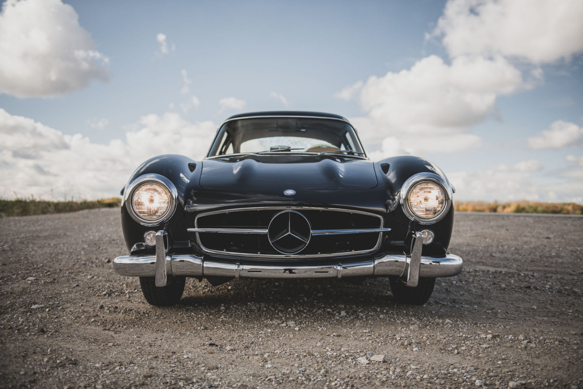 One Of Two 1955 Mercedes-Benz 300 SL Gullwings In “Dunkelgrau” Dark Grey Could Go For $1.65M