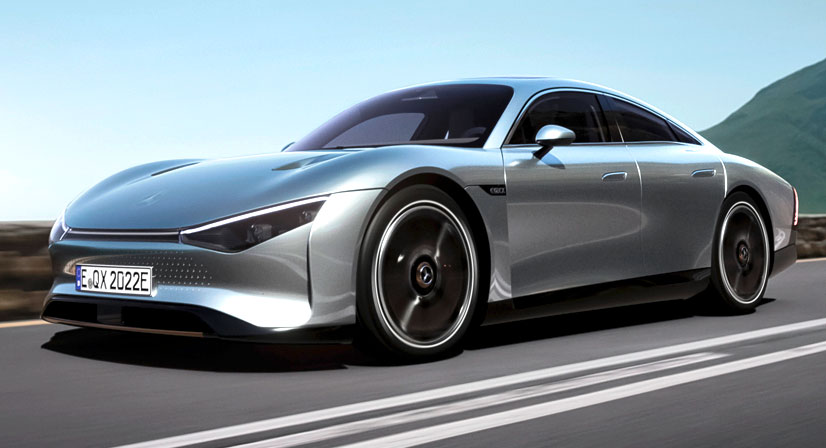 Mercedes EQXX Concept Has A 47.5-Inch 8K Touchscreen, 621 Miles Range And A Floor Made From Used Diapers