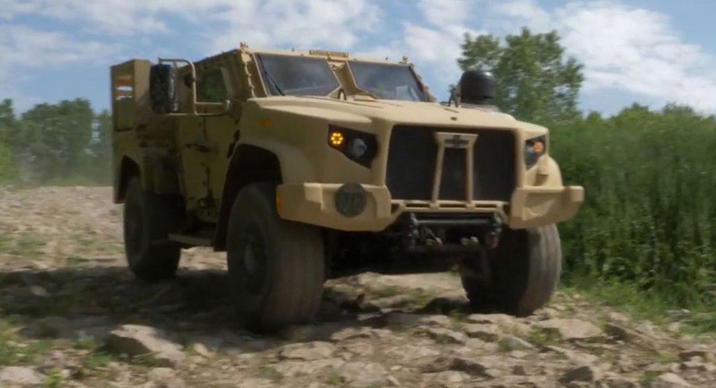  Oshkosh Defense Unveils Hybrid-Electric Joint Light Tactical Vehicle