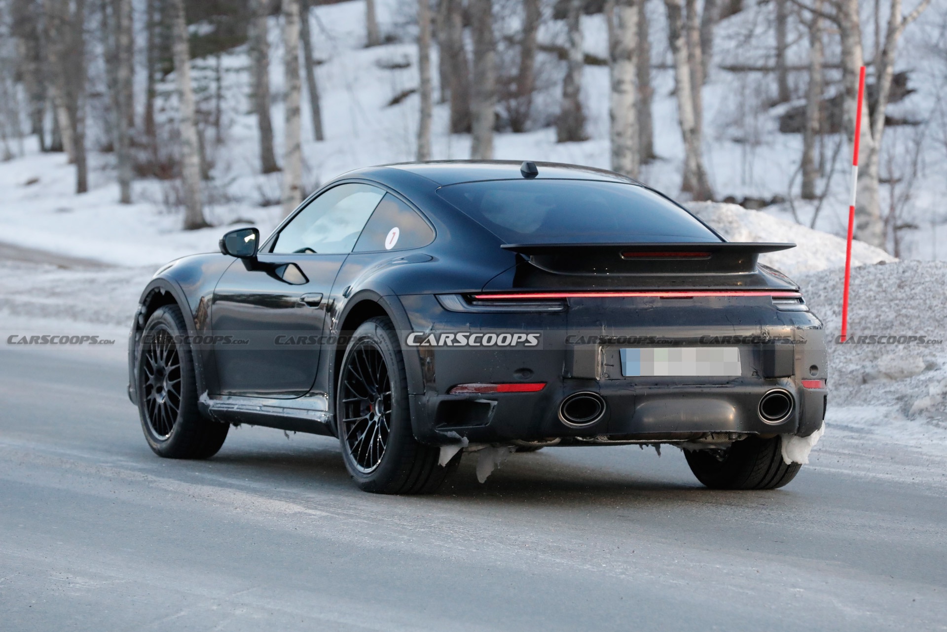 Porsche 911 Safari Strips Down In The Snow, Reveals Fixed Wing