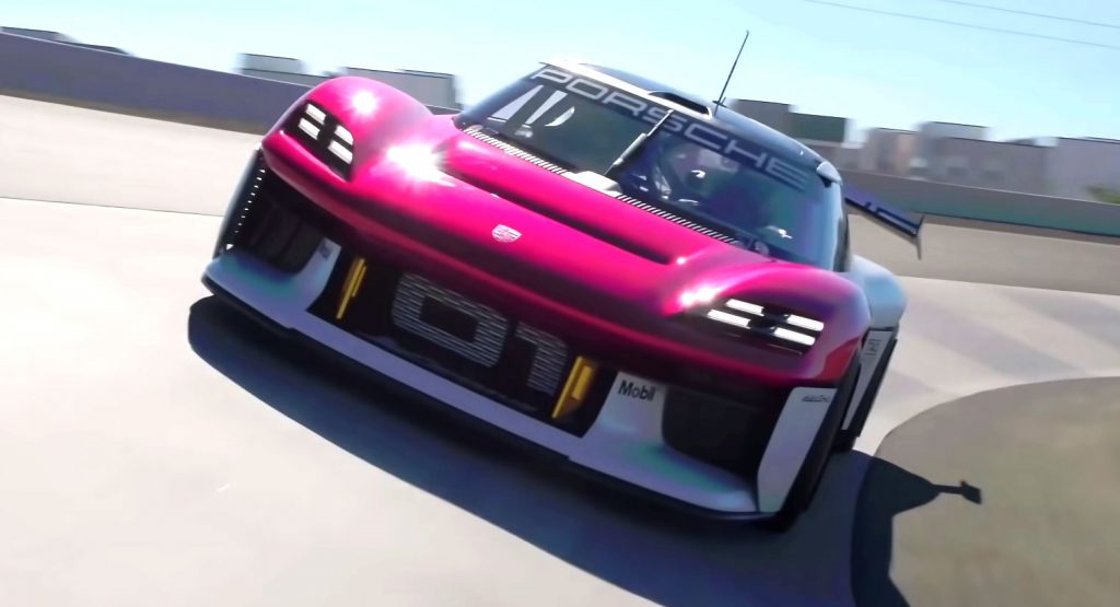  Watch And Listen To The Porsche Mission R Electric Concept On The Track For The First Time