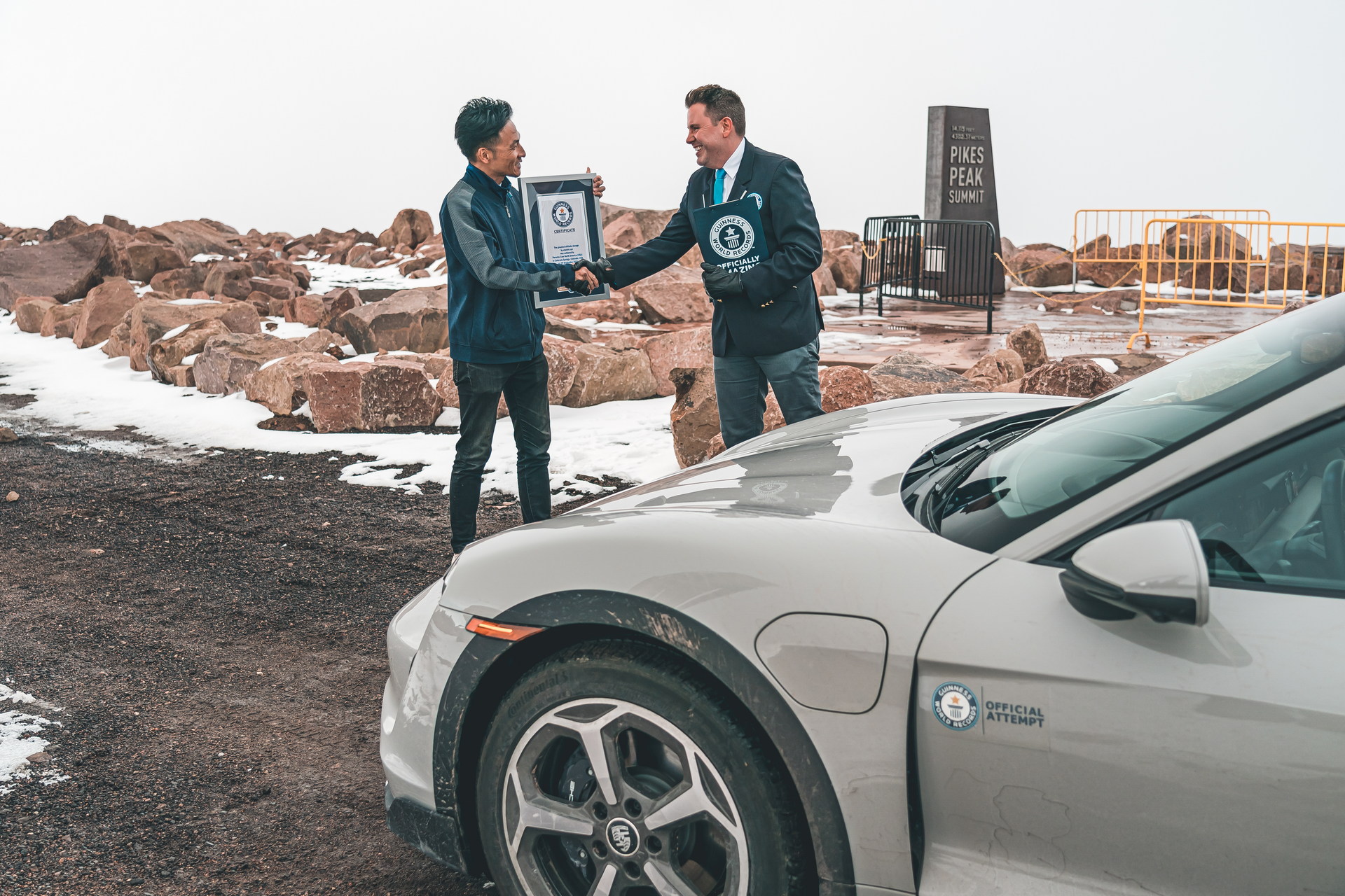 Porsche Breaks The World Record For The Greatest Altitude Change Ever Achieved By An EV