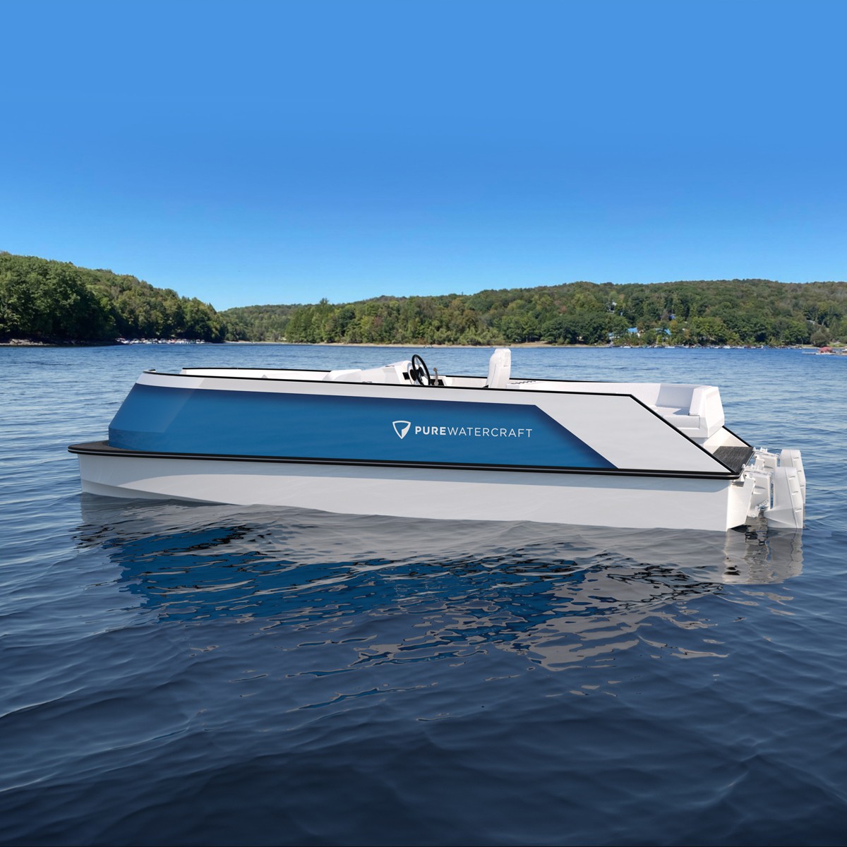 GM-Backed Pure Watercraft Unveils Electric Pontoon Boat At CES