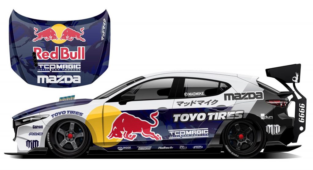  Crazy 1,200-HP Mazda3 With Rotary Engine And RWD To Tackle Next Year’s Pikes Peak Hill Climb