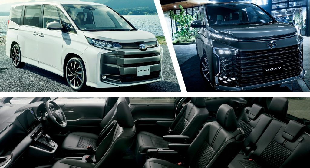  Toyota Noah And Voxy Minivans Debut In Japan With Up To Eight Seats And New Tech