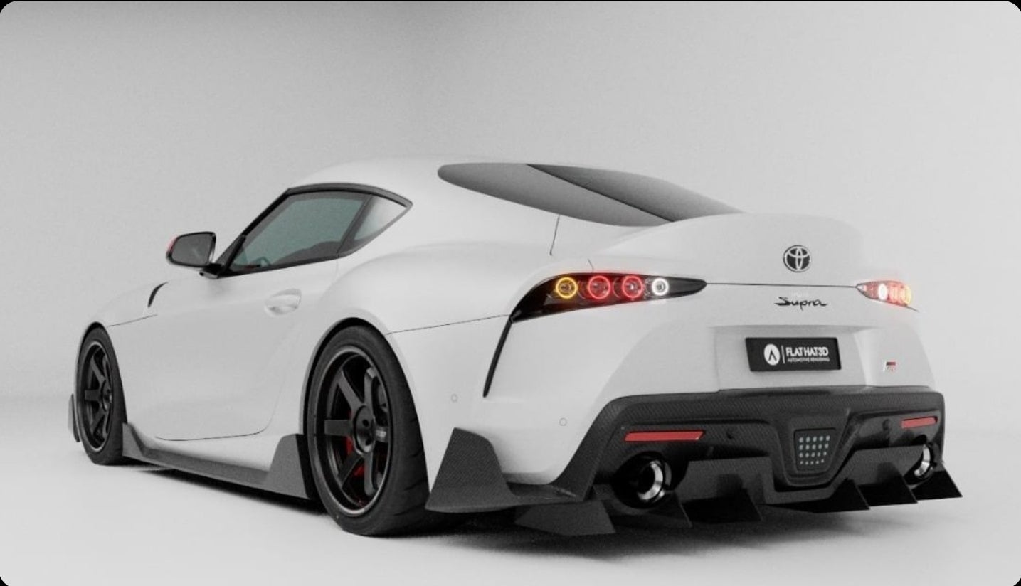 Toyota GR Supra Mk5 Looks Pretty Sweet With Tuner’s Throwback A80-Inspired Taillights