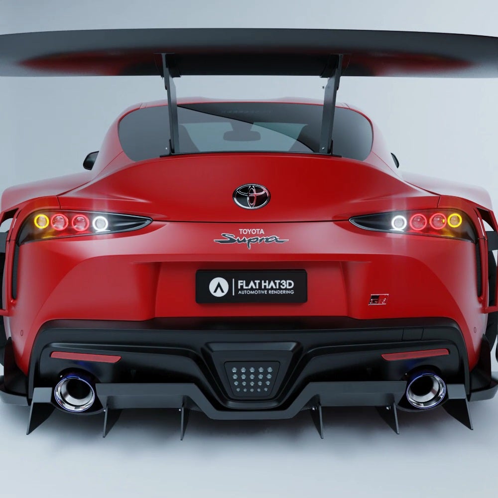 Toyota GR Supra Mk5 Looks Pretty Sweet With Tuner’s Throwback A80-Inspired Taillights