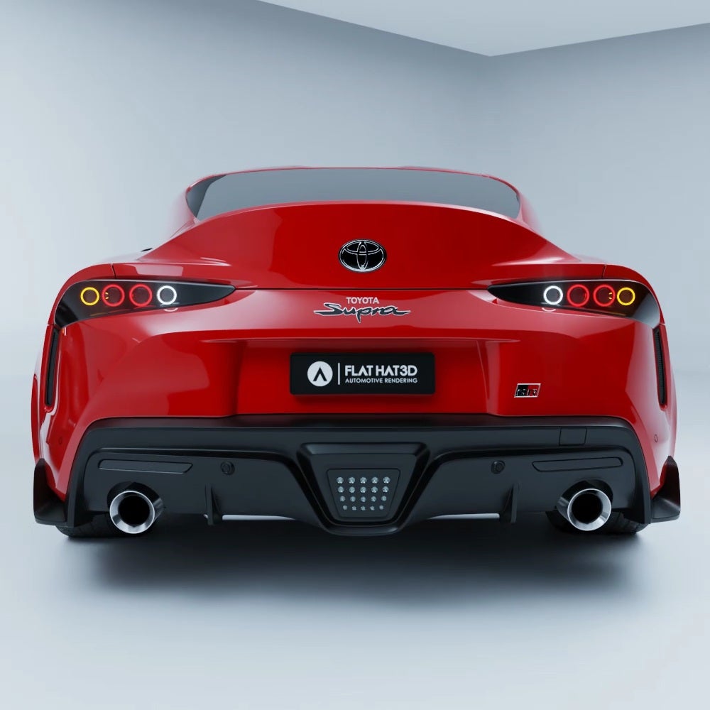 Toyota GR Supra Mk5 Looks Pretty Sweet With Tuner’s Throwback A80-Inspired Taillights