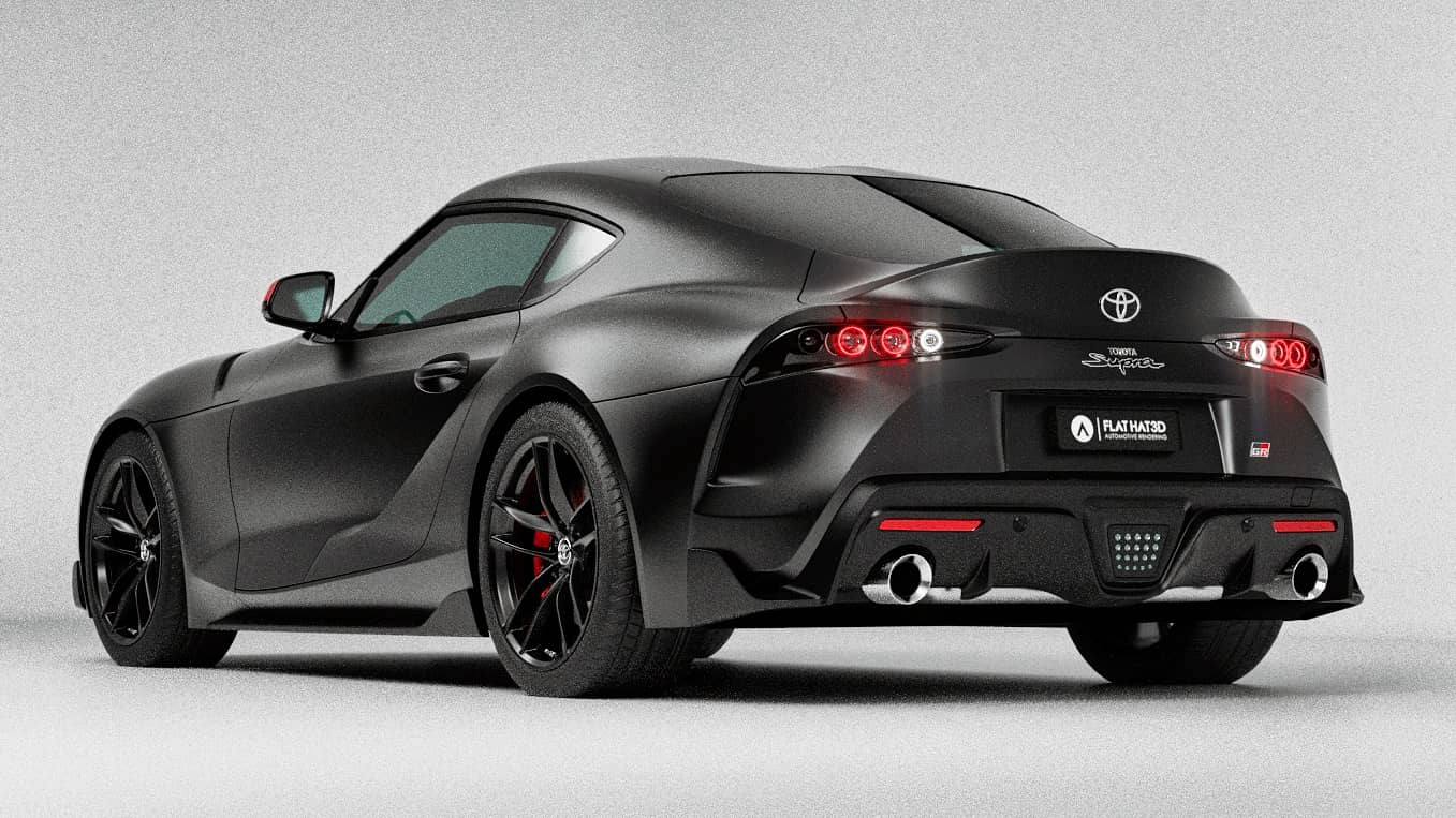 Toyota GR Supra Mk5 Looks Pretty Sweet With Tuner’s Throwback A80-Inspired Taillights