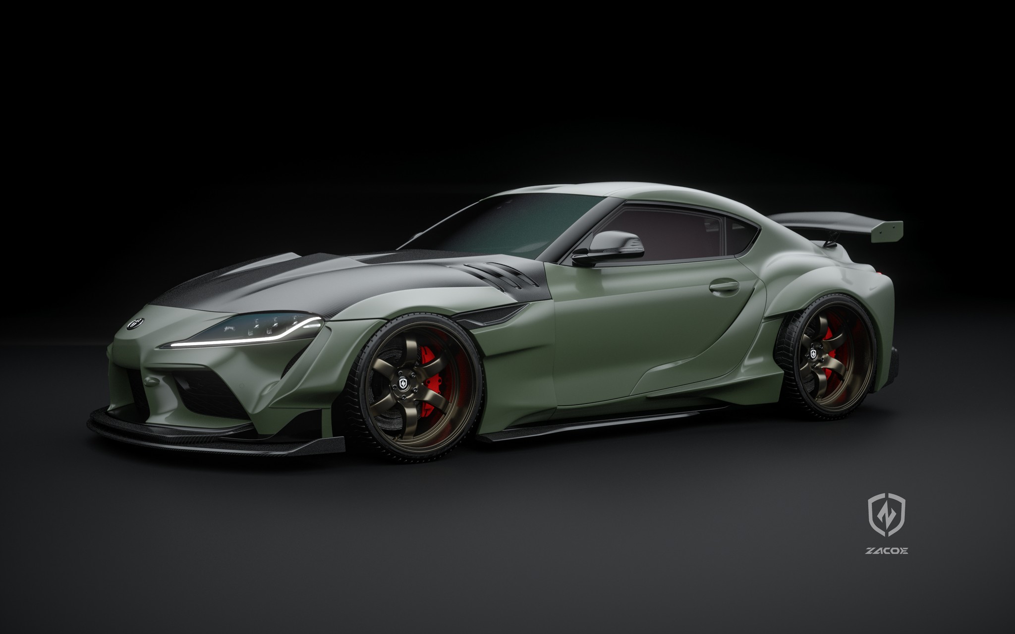 Toyota GR Supra Gets A Menacing Widebody Makeover By Zacoe