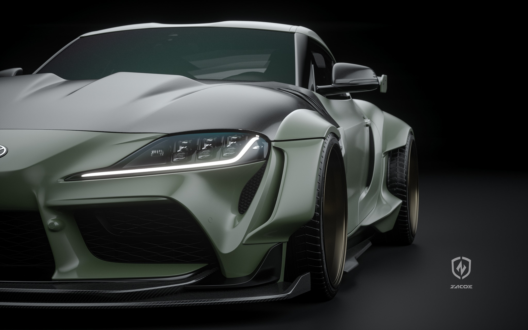 Toyota GR Supra Gets A Menacing Widebody Makeover By Zacoe