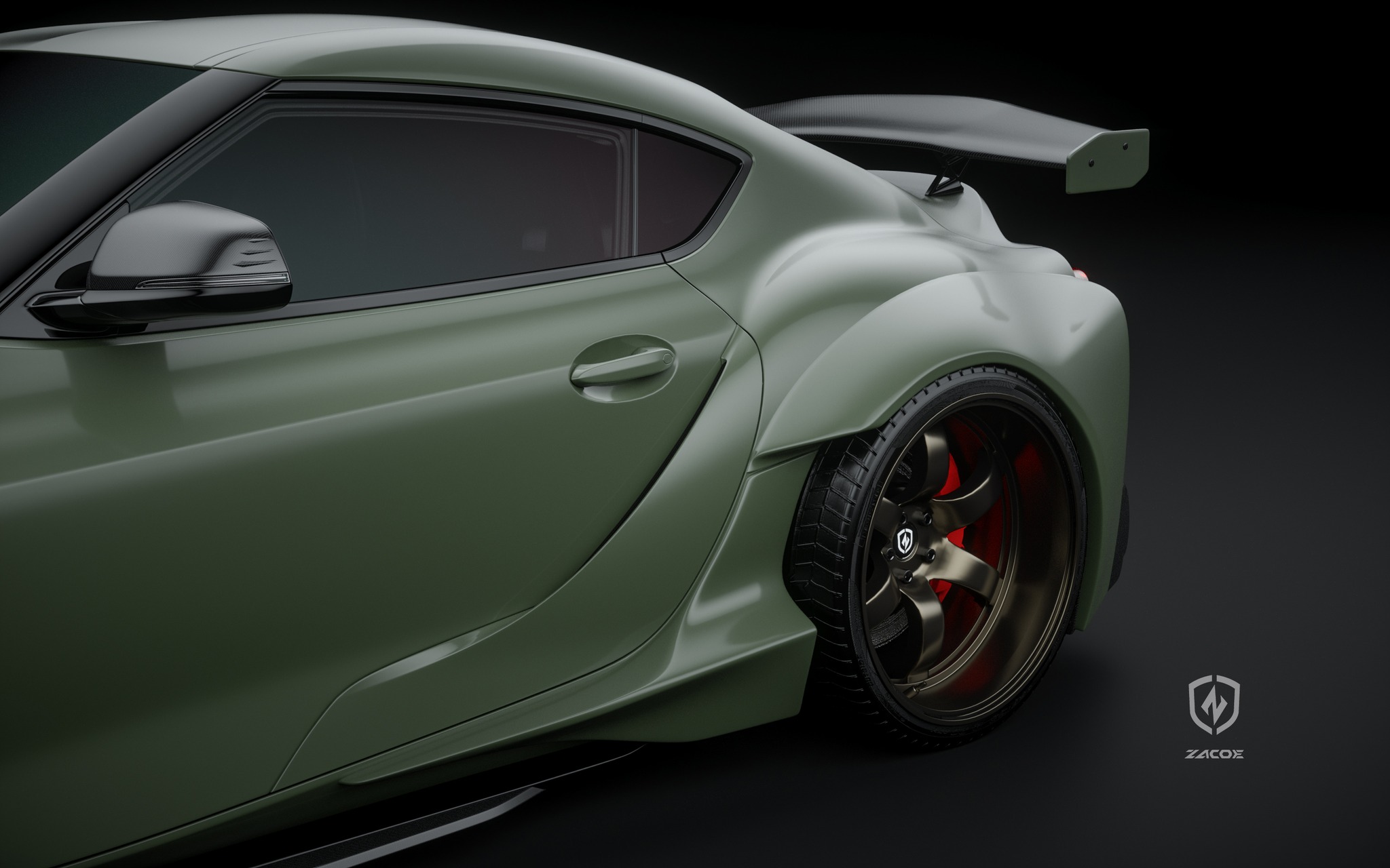 Toyota GR Supra Gets A Menacing Widebody Makeover By Zacoe