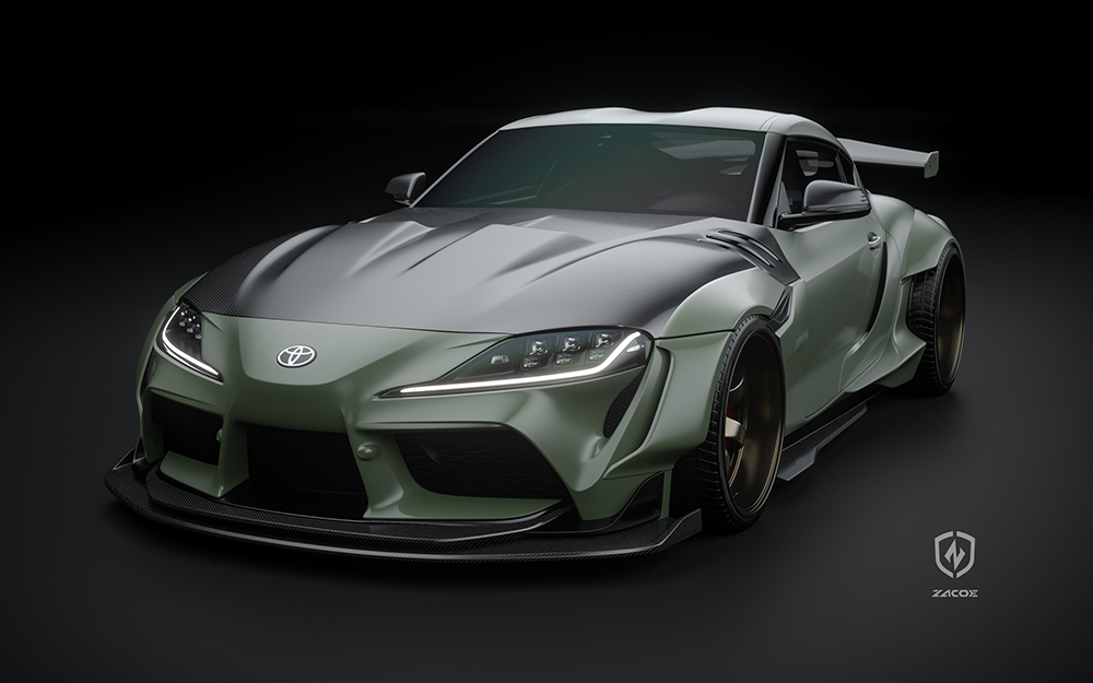 Toyota GR Supra Gets A Menacing Widebody Makeover By Zacoe