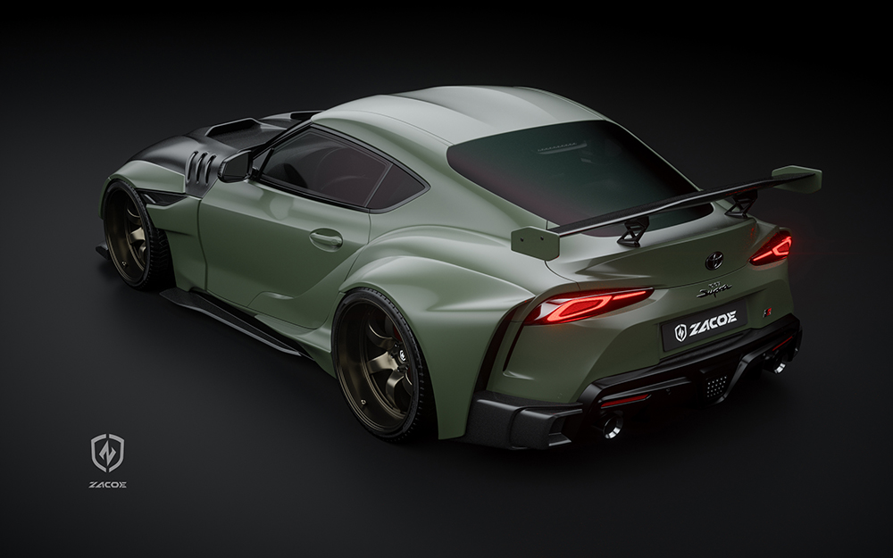 Toyota GR Supra Gets A Menacing Widebody Makeover By Zacoe