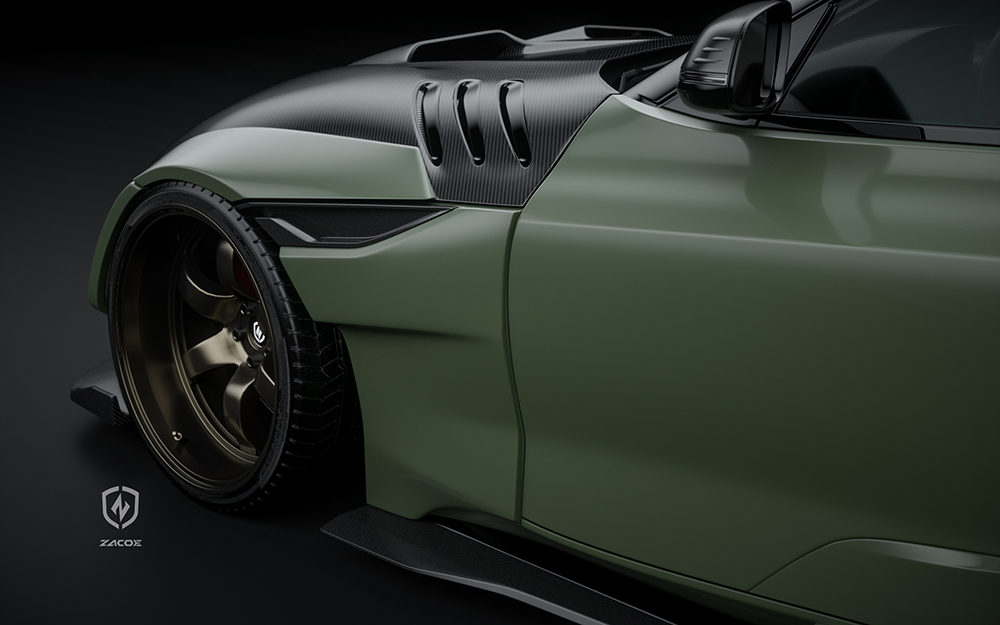 Toyota GR Supra Gets A Menacing Widebody Makeover By Zacoe