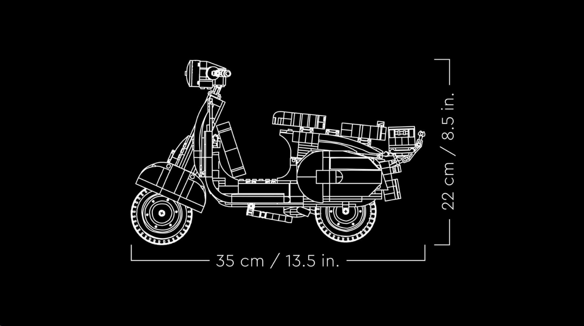 Lego Introduces 1,106-Piece Piaggio Vespa 125 Set