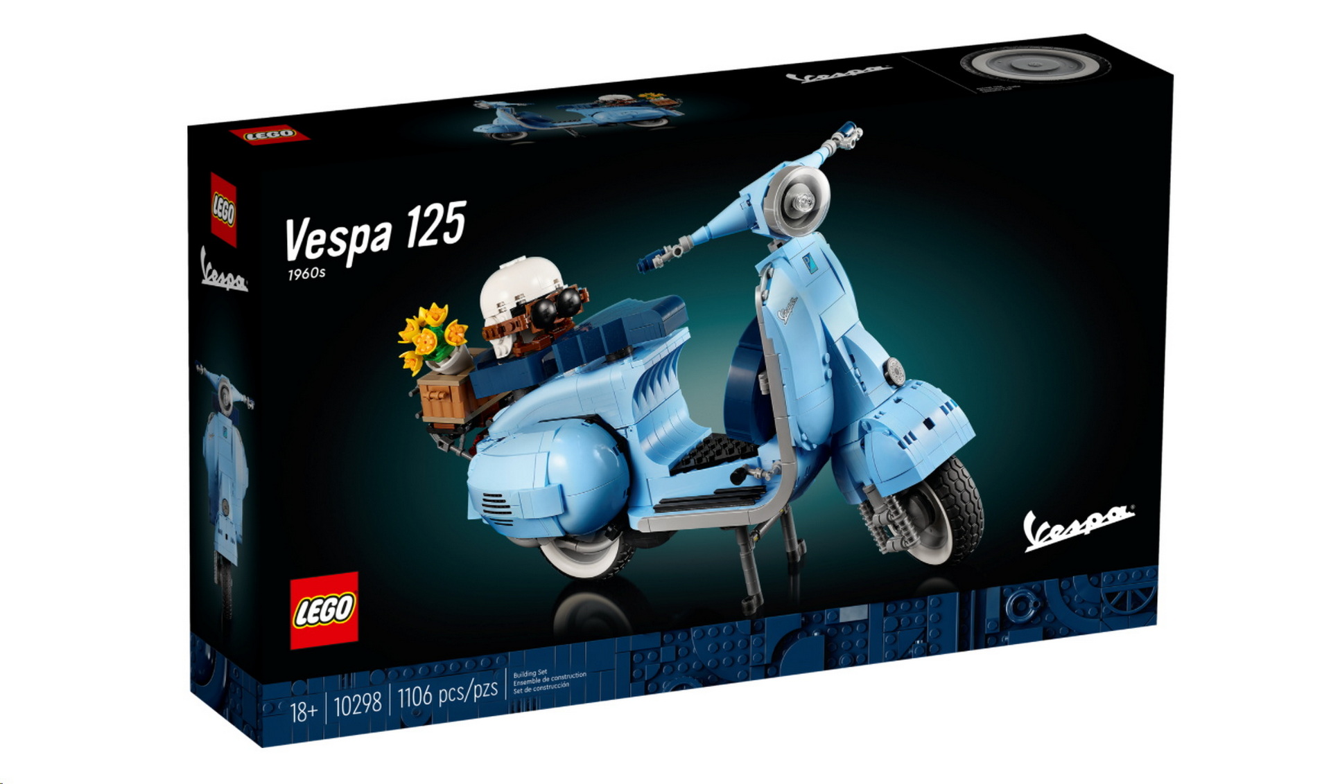 Lego Introduces 1,106-Piece Piaggio Vespa 125 Set