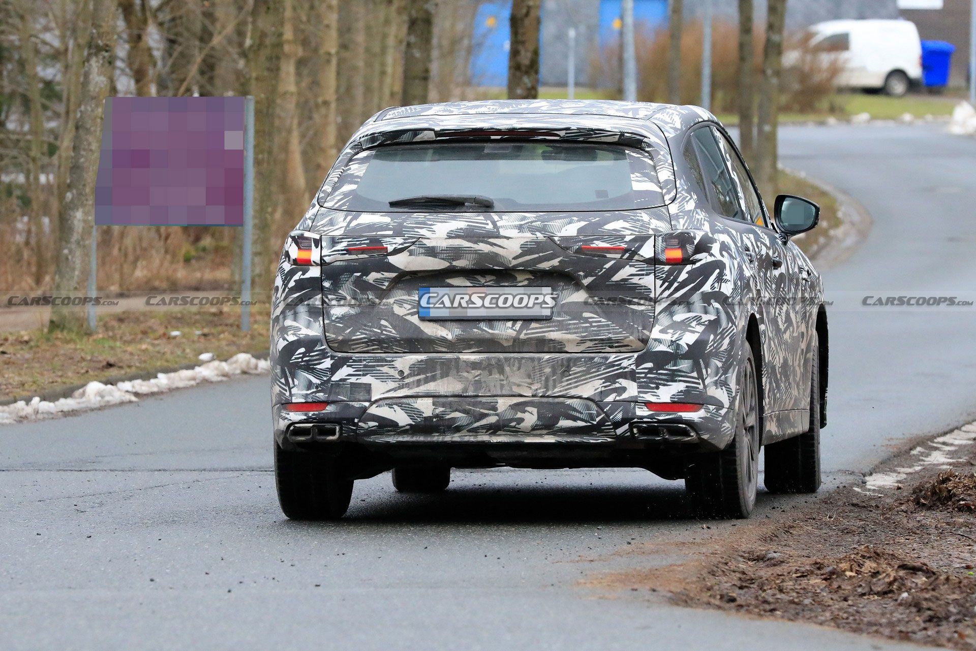 2022 Mazda CX-60 Spied Flaunting Four-Tailpipe Exhaust System, Debuts Next Month