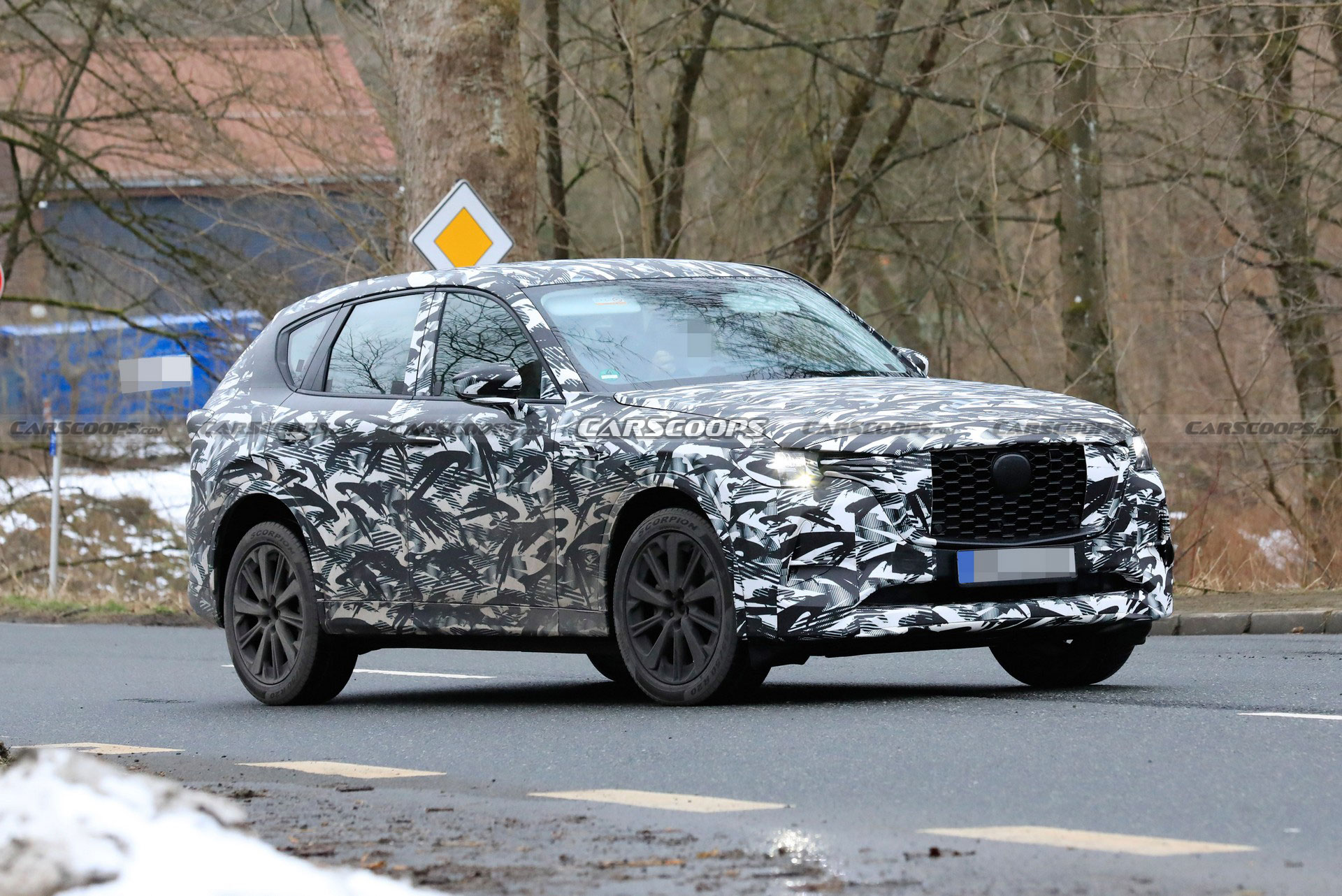 2022 Mazda CX-60 Spied Flaunting Four-Tailpipe Exhaust System, Debuts Next Month