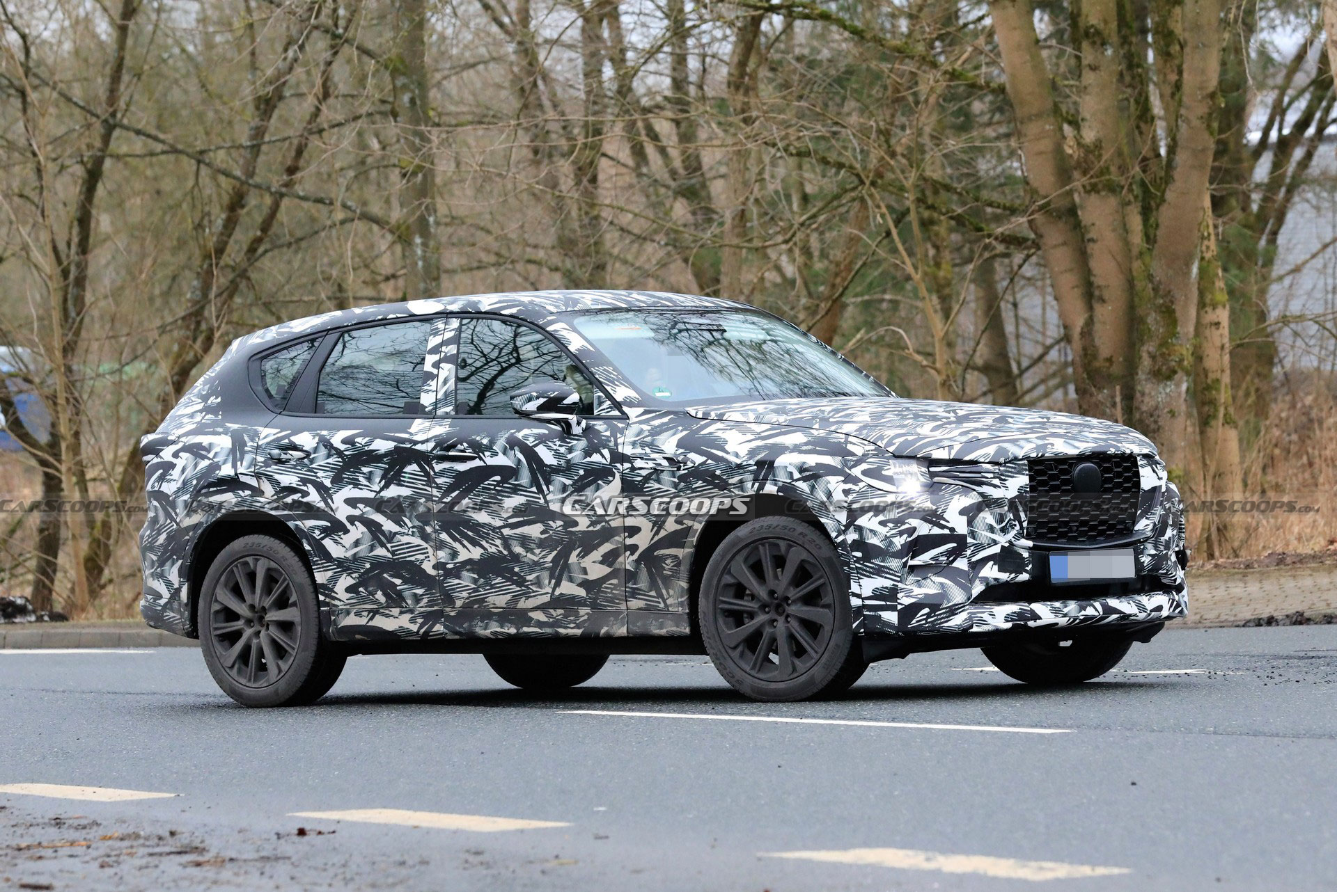 2022 Mazda CX-60 Spied Flaunting Four-Tailpipe Exhaust System, Debuts Next Month