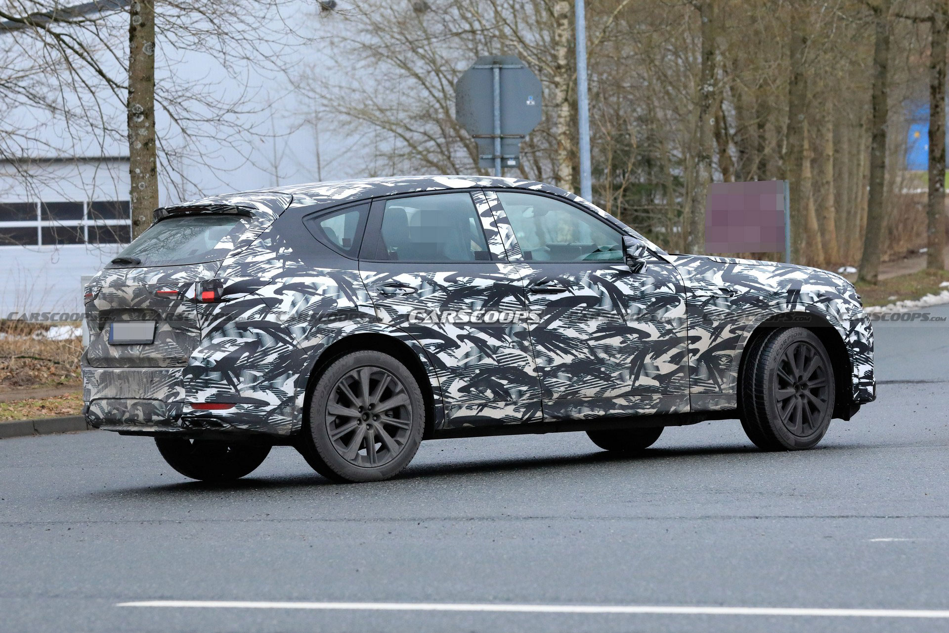 2022 Mazda CX-60 Spied Flaunting Four-Tailpipe Exhaust System, Debuts Next Month