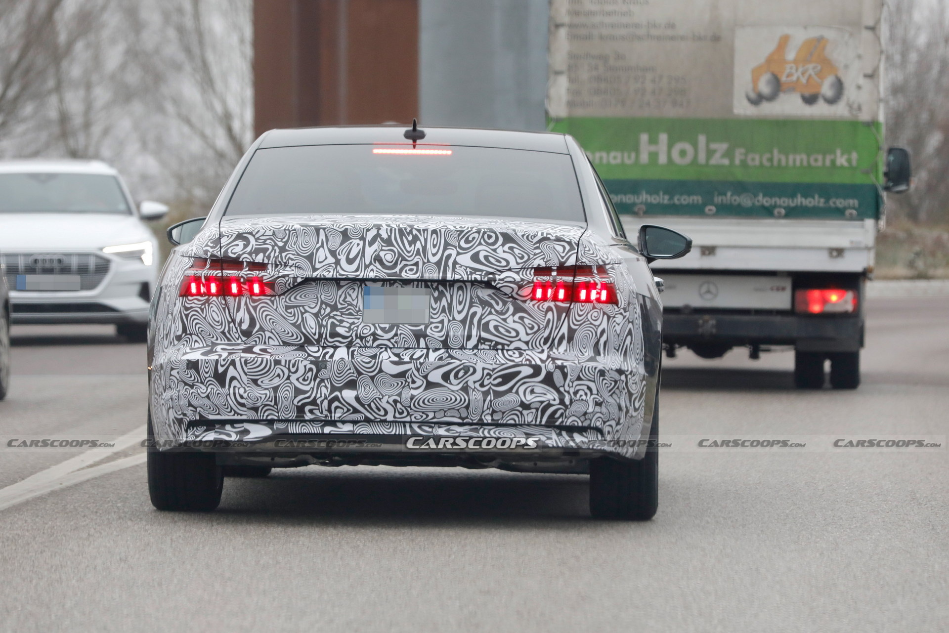 2023 Audi A6 L Facelift Nabbed In Disguise, Plays Spot The Differences (Updated)