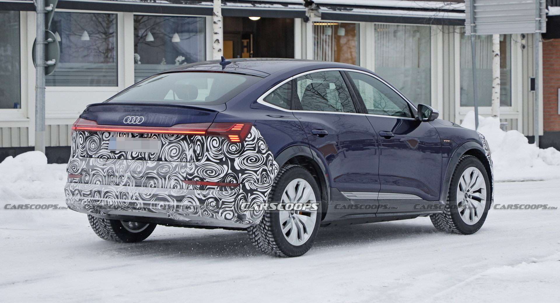 Updated 2023 Audi E-tron Sportback Spotted Wearing Less Camo Than Ever